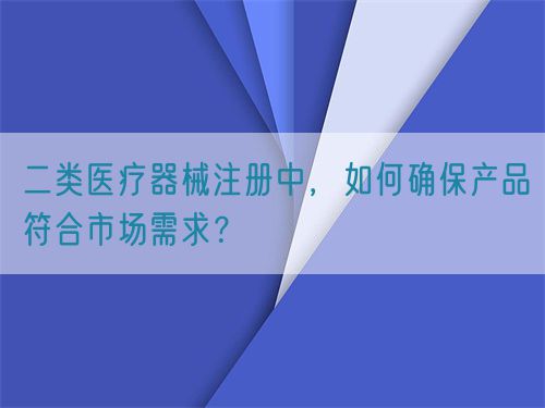 二類醫(yī)療器械注冊(cè)中，如何確保產(chǎn)品符合市場(chǎng)需求？(圖1)